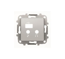 Накладка механізму радіо BT+USB ABB Sky срібляста, 8568.3 PL