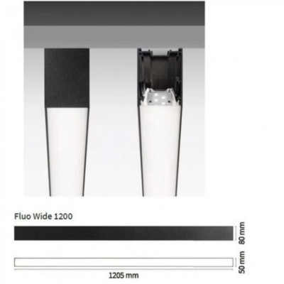 Потолочный светильник Ideal Lux FLUO WIDE 1200 4000K BK 192505 Потолочный светильник Ideal Lux FLUO WIDE 1200 4000K BK 192505