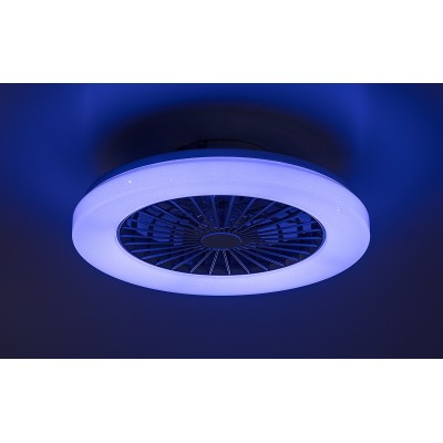Потолочная люстра с вентилятором Rabalux 71333 Dalfon 2 RGB LED/48W/230V 3000-6500K + пульт Потолочная люстра с вентилятором Rabalux 71333 Dalfon 2 RGB LED/48W/230V 3000-6500K + пульт