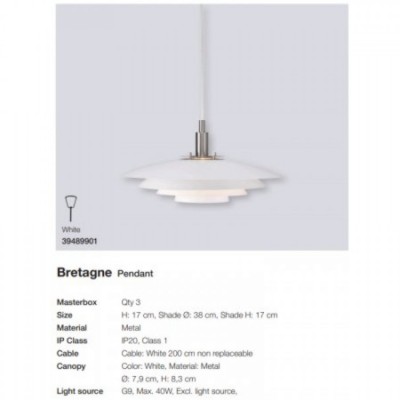 Подвесной светильник Nordlux Bretagne 39489901