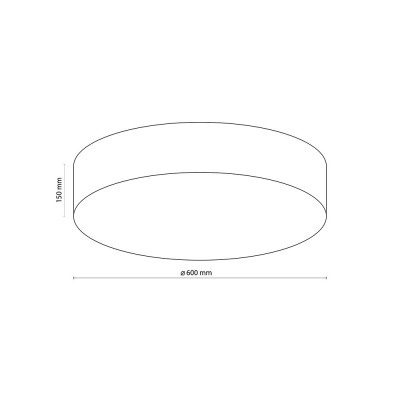 Люстра стельова TK Lighting RONDO WHITE, 1581