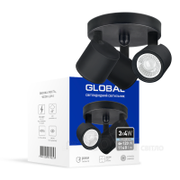 Спотовый светильник GLOBAL GSL-02C 3x4W 4100K черный (3-GSL-21241-CB)