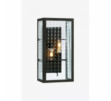 Бра MarkSlojd Sweden FULHAM Wall 2L Black/Clear IP44 107182
