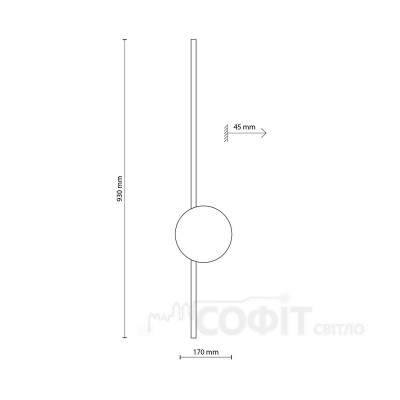 Настінний світильник TK Lighting JAVA II BLACK 1, 1439