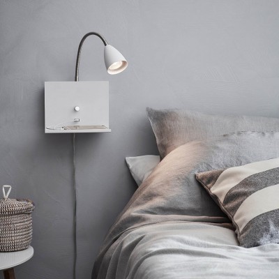 Бра MarkSlojd Sweden LOGI Wall 1L White 107140