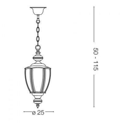 Люстра Ideal Lux NORMA SP1 BRUNITO 005911 Люстра Ideal Lux NORMA SP1 BRUNITO 005911