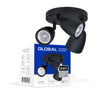 Спотовый светильник GLOBAL GSL-01C 3x4W 4100K черный (3-GSL-11241-CB)