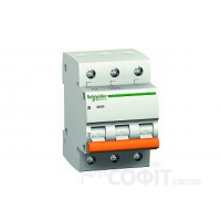 Автоматический выключатель Schneider Electric "Домовой" ВА63 3П 10А С 11222