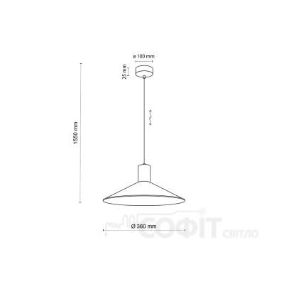 Підвісний світильник TK Lighting JUMP M, 1831