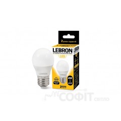 Лампа світлодіодна LED Lebron L-G45 4W E27 4100K 220V 320Lm 11-12-42