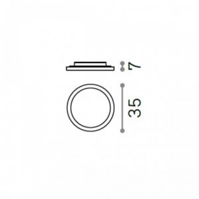 Потолочный светильник Ideal Lux FLY PL D35 3000K 270272