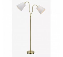 Торшер MarkSlojd Sweden MODENA Floor 2L Brass/White 105274