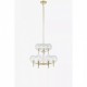 Люстра MarkSlojd Sweden CROWN Pendant 9L Brass/Clear 107920