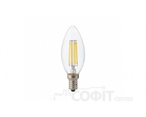 Лампа светодиодная C37 свеча Velmax Filament 4W E14 4100К 220V 21-42-04