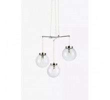 Люстра MarkSlojd Sweden SICILY Pendant 3L Chrome/Clear 107015