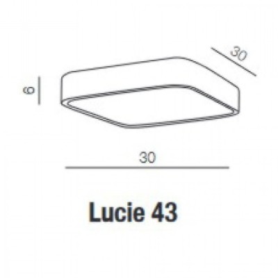 Потолочный светильник AZzardo LUCIE 43 BK AZ4147