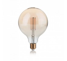 Лампочка Ideal Lux E27 VINTAGE 04W GLOBO D125 AMBRA 2200K 151724