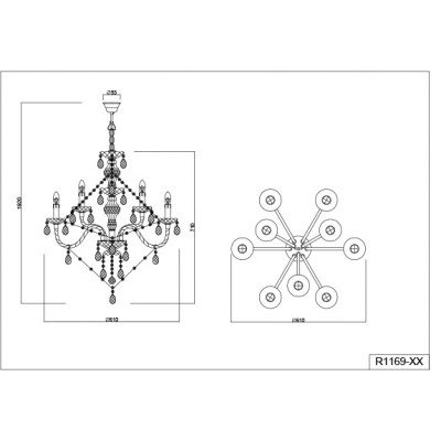 Люстра Trio R1169-00 Reality Luster Люстра Trio R1169-00 Reality Luster