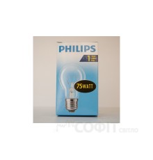 Лампа накаливания А55 75Вт E27 прозрачная Philips (16001404)