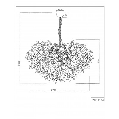 Люстра Trio R10464001 Reality Leavy Люстра Trio R10464001 Reality Leavy