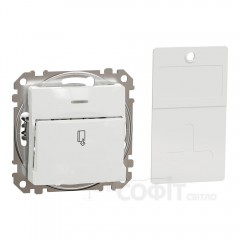 Картковий вимикач, білий, Sedna Design & Elements SDD111121, Schneider Electric