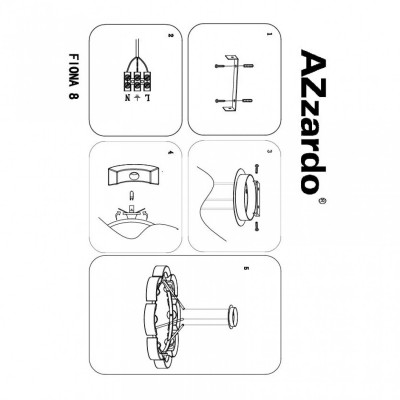 Люстра AZzardo FIONA 8 AZ0154