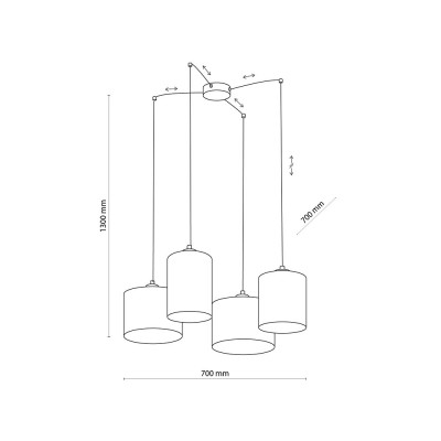 Підвісний світильник TK Lighting JUTA, 6585