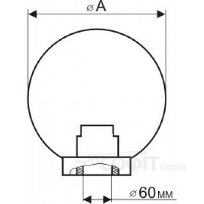 Светильник уличный GLOBE 250 ПРИЗМАТИК шар - B-IP-0769