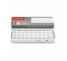 Аварійний акумуляторний світильник TITANUM 30 LED 6500K TL-EM1106, 27384