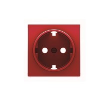 Накладка для розеток із заземленням Schuko ABB Sky червоний, 8588 RJ