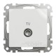 Розетка TV оконечная, білий, Sedna Design & Elements SDD111471, Schneider Electric