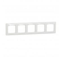 Рамка 5-постова, білий, Sedna Design SDD311805, Schneider Electric