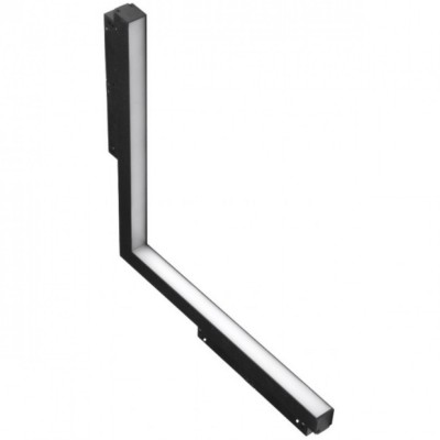 Трековий світильник AZzardo SAGA TRACK MAGNETIC CORNER B 24W MILKY120 4000K BK AZ4619