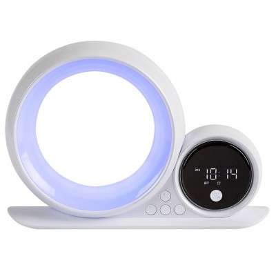 Светодиодная настольная RGB-лампа с динамиком LED/5W/230V Rabalux 76109 Wakeway Светодиодная настольная RGB-лампа с динамиком LED/5W/230V Rabalux 76109 Wakeway
