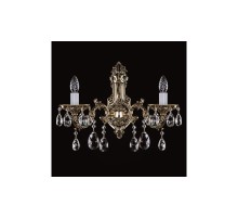 Бра кришталеве ArtGlass CR 0011/02/20 brass antique WL CL