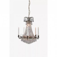 Люстра MarkSlojd Sweden LACKo Crown 6L Antique/Brilliant 100642