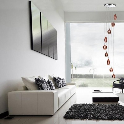 Люстра AZzardo AMBER MILANO 9 CLEAR AZ3102