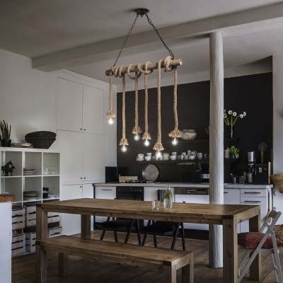 Подвесной светильник Ideal Lux CANAPA SP6 134826 Подвесной светильник Ideal Lux CANAPA SP6 134826