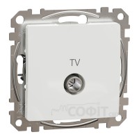 Розетка TV кінцева, білий, Sedna Design & Elements SDD111471, Schneider Electric