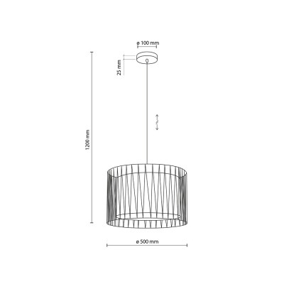 Люстра подвесная TK Lighting HARMONY NATURE, 4557