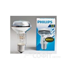 Лампа накаливания R63 60Вт E27 Philips (16003665)