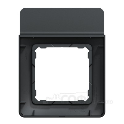 Рамка 1-постовая с подставкой для мобильного телефона, черный, Sedna Design SDD314809, Schneider Electric