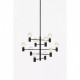 Люстра MarkSlojd Швеция PARIS Pendant 10L Sandy Black 107187