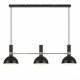 Підвісний світильник MarkSlojd Sweden LARRY Pendant 3L Black/Brushed Brass 106971