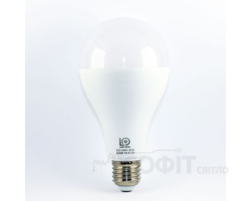 Світлодіодна лампа A80 LightOffer LED-20-022 20W 4000K 220V E27