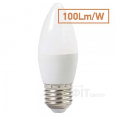 Лампа светодиодная C37 Feron LB-197 7W E27 4000K SAFFIT