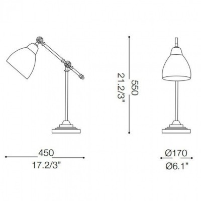 Настільна лампа Ideal Lux NEWTON TL1 NICKEL 012209 Настільна лампа Ideal Lux NEWTON TL1 NICKEL 012209
