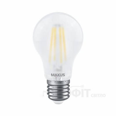 Лампа светодиодная A60 Maxus филамент 1-MFM-762 8W 4100K 220V E27 Frosted