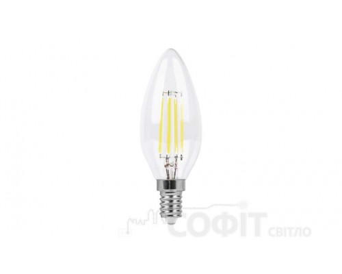 Світлодіодна лампа C37 Feron LB-58 4W E14 2700K Filament