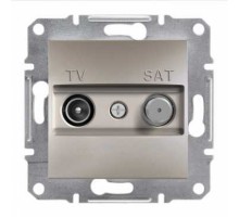Розетка ТВ /Спутник оконечная (1Дб) бронза Asfora EPH3400169 TV-SAT Schneider Electric